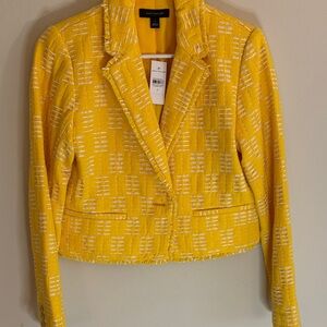 Ann Taylor Mustard Yellow Blazer
